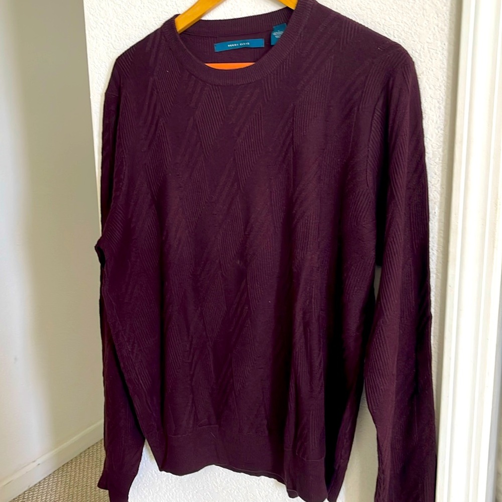 Perry Ellis Cotton Crewneck